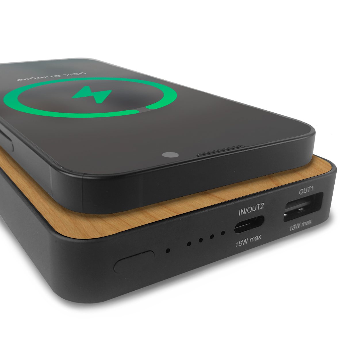 #WoodBack Wireless Power Bank