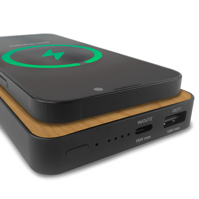 #WoodBack Wireless Power Bank