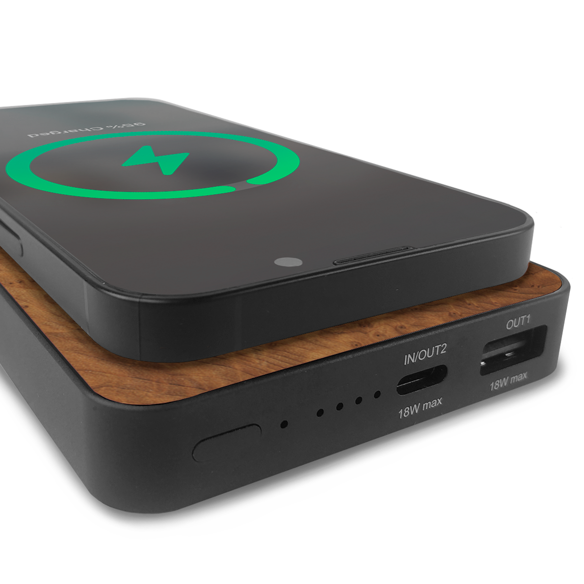 #WoodBack Wireless Power Bank