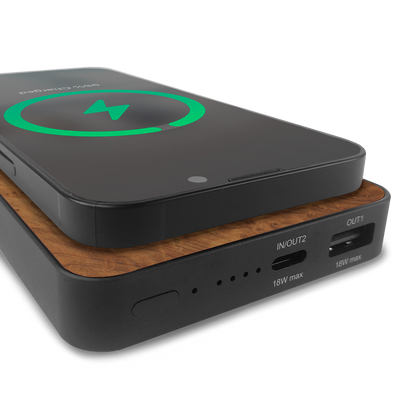 #WoodBack Wireless Power Bank