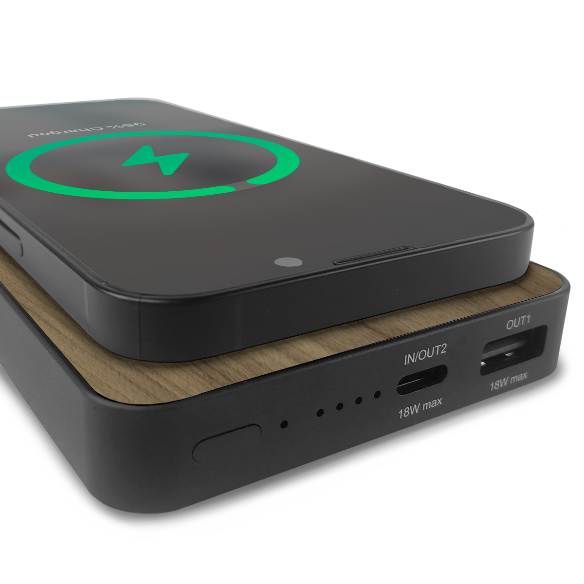 #WoodBack Wireless Power Bank