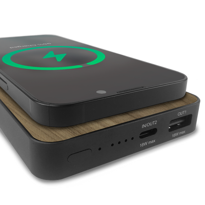 #WoodBack Wireless Power Bank